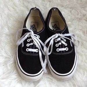 Black and White Authentic Vans